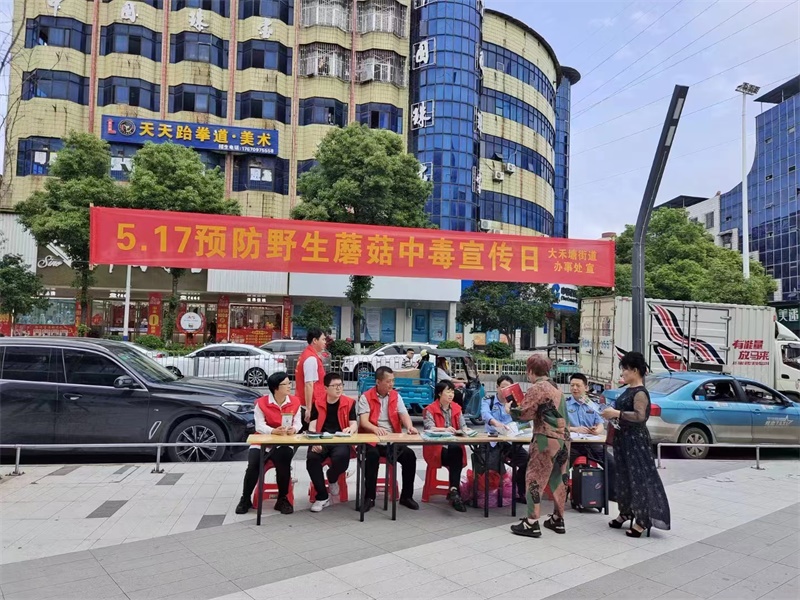 邵东市大禾塘街道：人人远离毒蘑菇，食品安全我守护