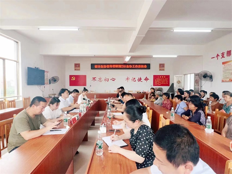 湖南省计生协来洞口县调研督导
