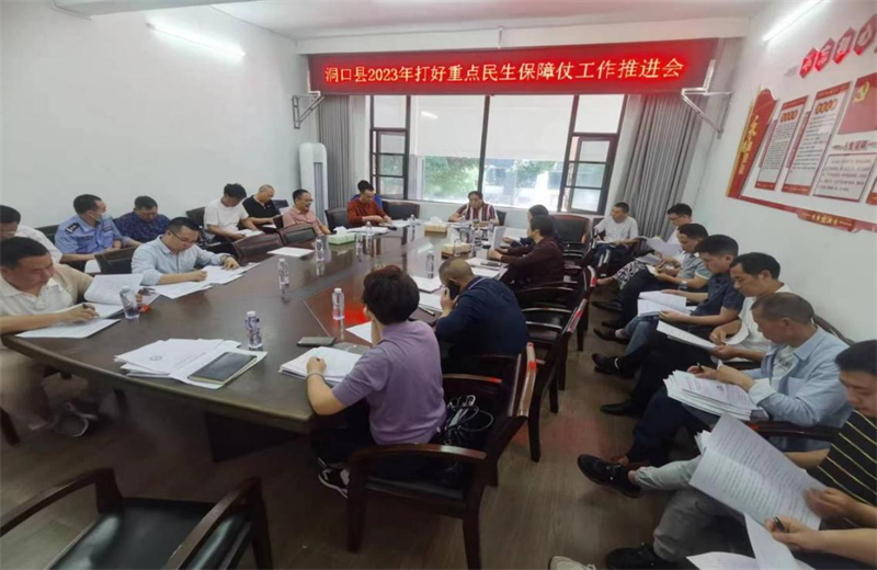 洞口县召开打好重点民生保障仗工作专班推进会