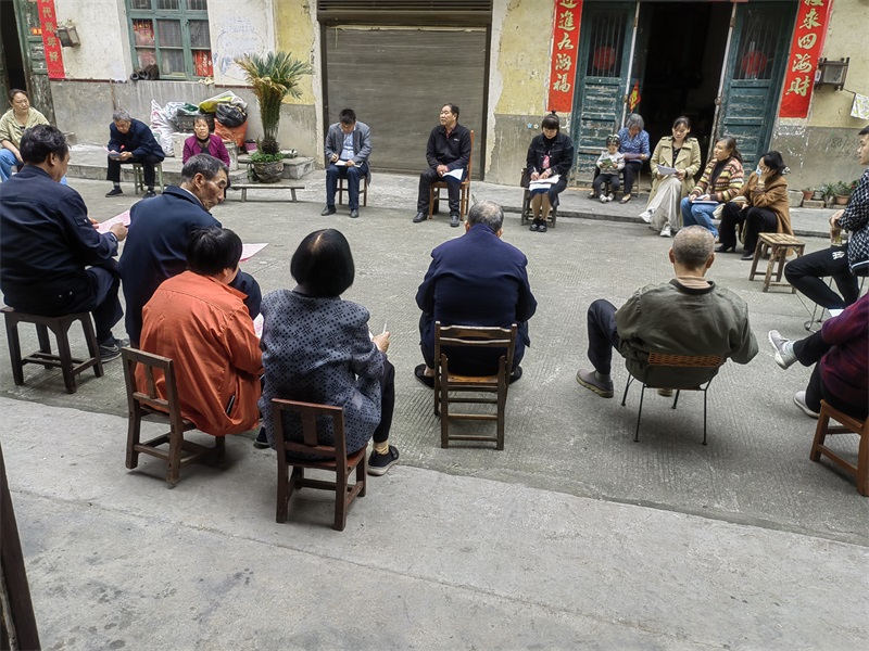 洞口县文昌街道开展院落会宣传反电诈
