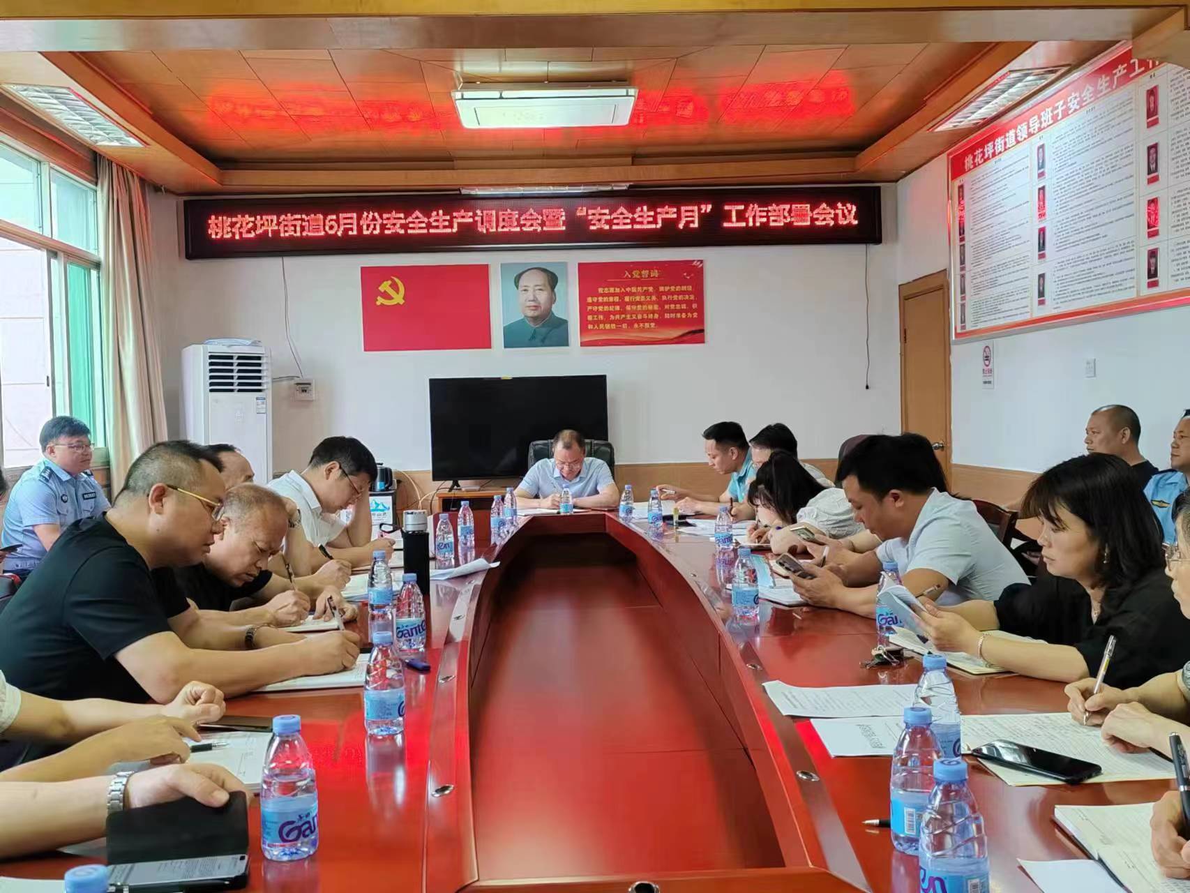 隆回县桃花坪街道召开6月份安全生产调度会暨“安全生产月”工作部署会议