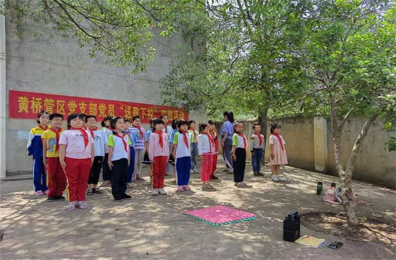 洞口县黄桥管区党支部党员“送教下校”实践活动