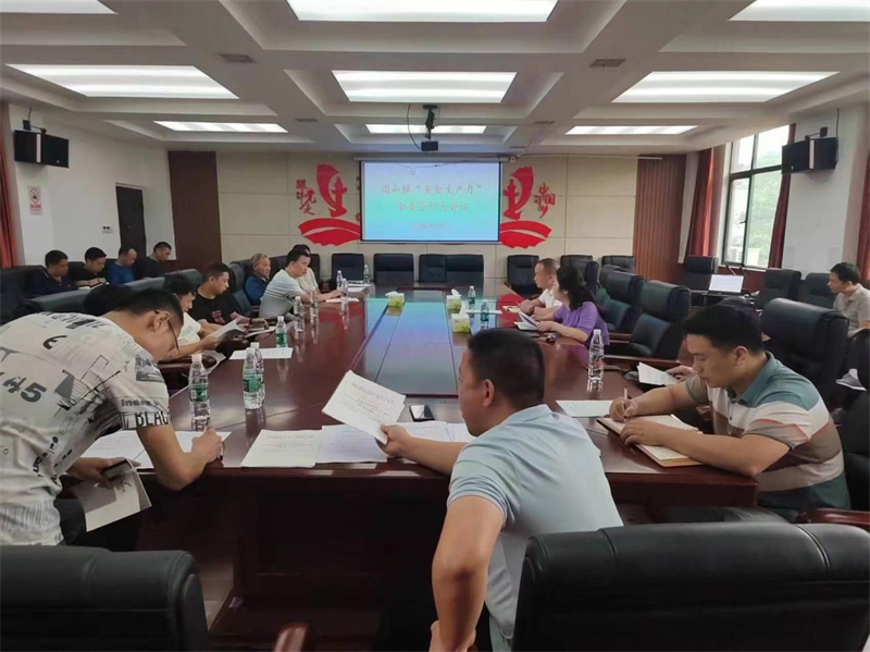 邵东市团山镇召开安全生产月扩大会议