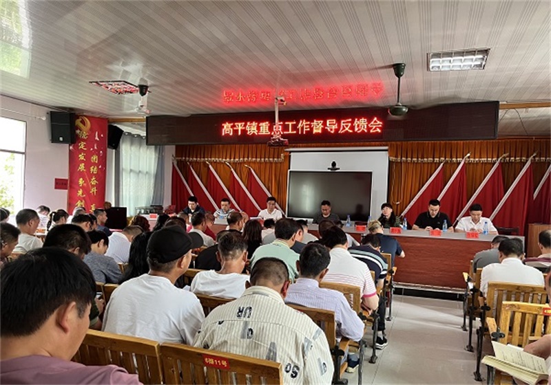 隆回县高平镇召开重点工作督导反馈会
