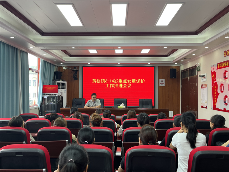 洞口县黄桥镇召开6-14岁重点女童保护工作推进会