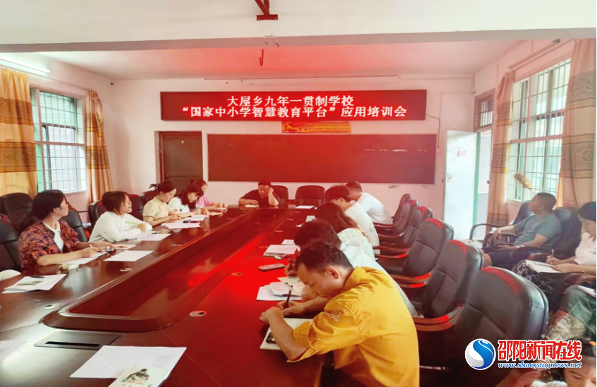 洞口县大屋乡九年一贯制学校开展专题应用培训
