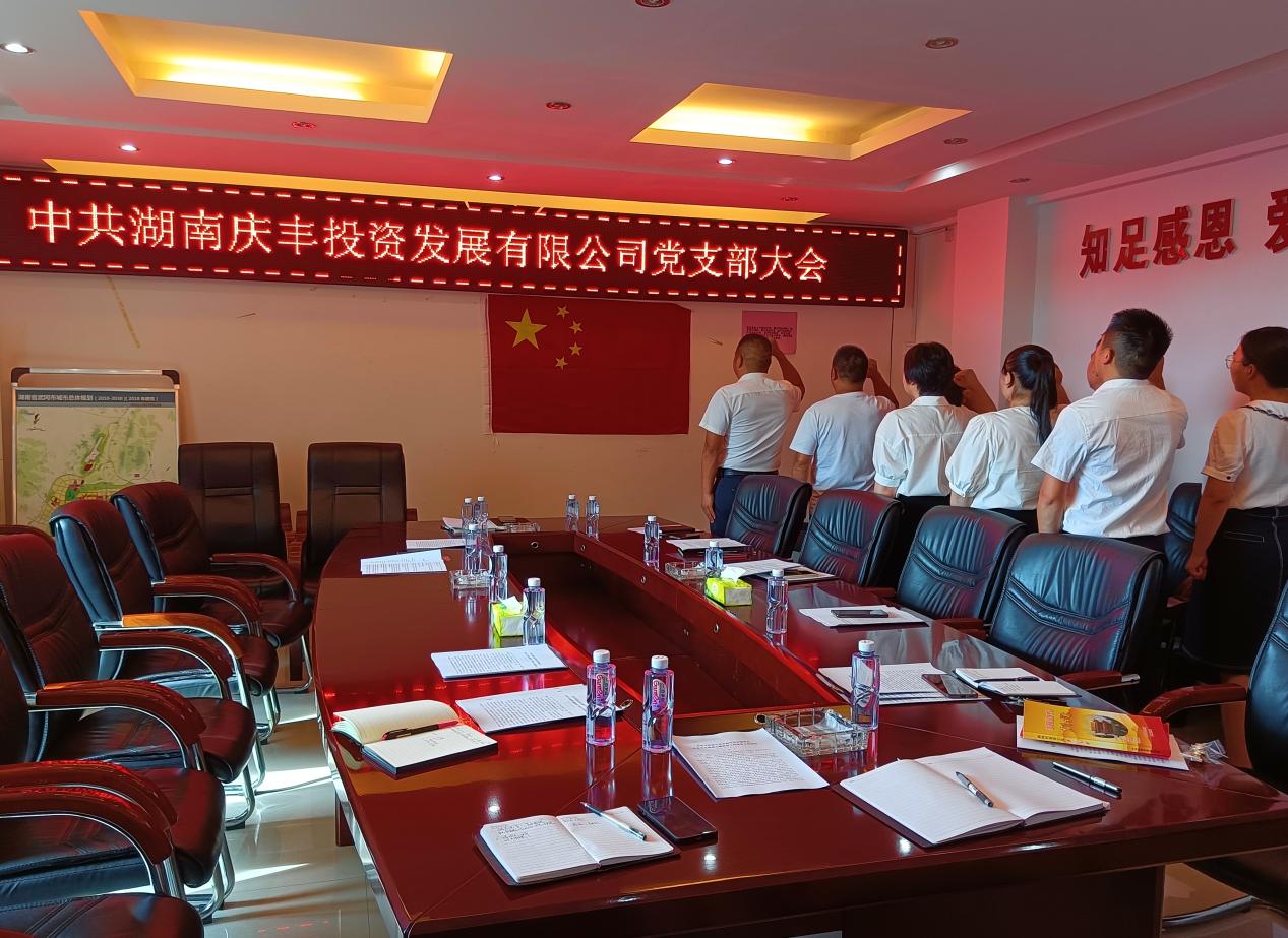 湖南庆丰投资发展有限公司召开建党102周年庆祝大会