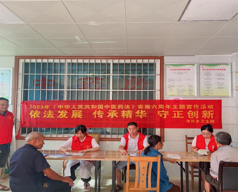 邵东市双凤乡卫生院开展中医药主题宣传义诊活动