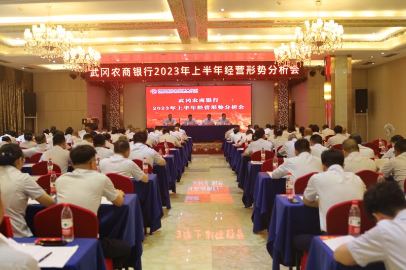 武冈农商银行召开2023年上半年经营形势分析会