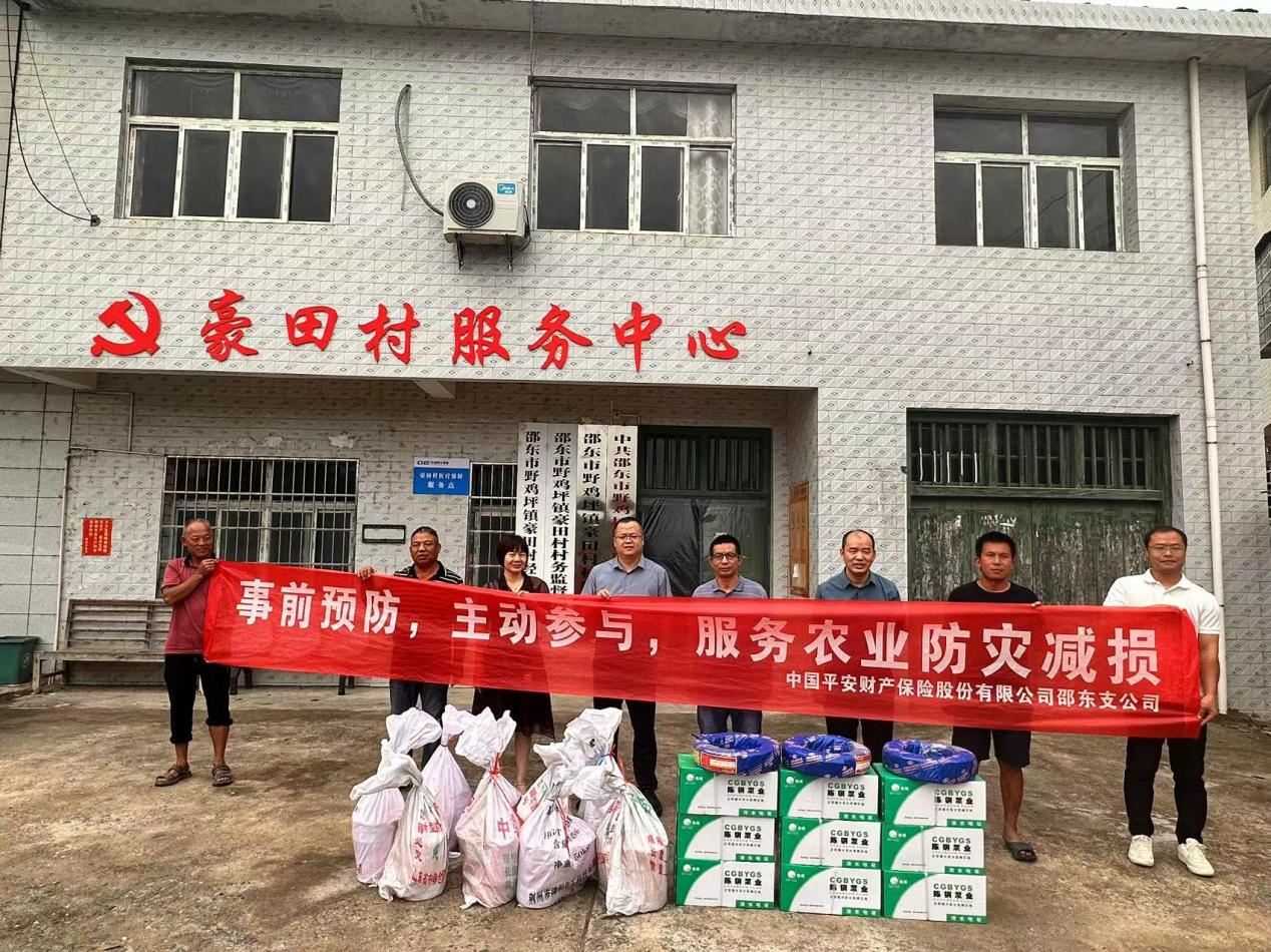 平安财险邵东支公司爱心捐赠抗旱情助农灌溉保生产