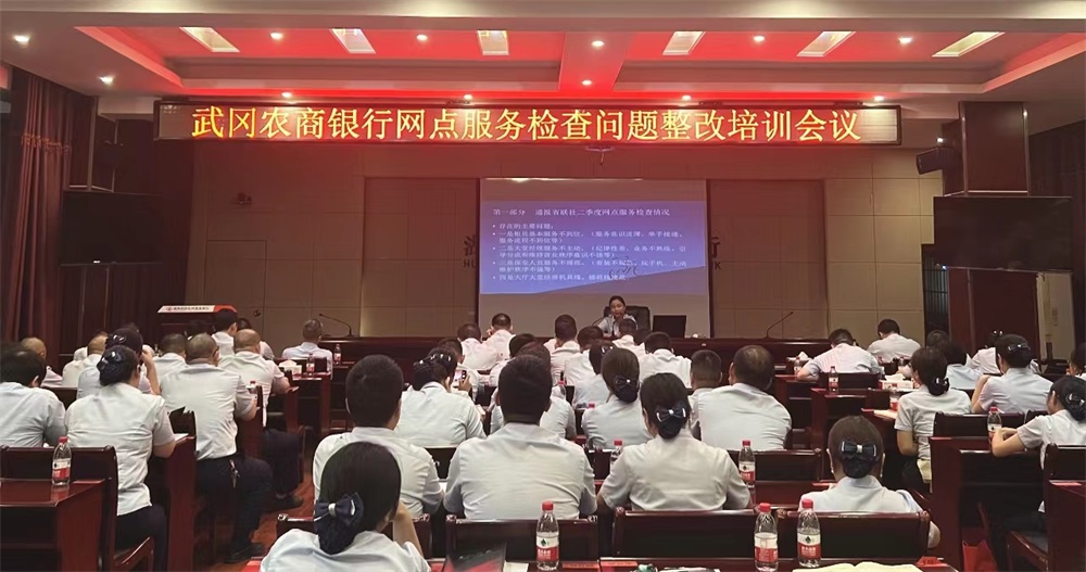 武冈农商银行召开网点服务检查问题整改培训会议