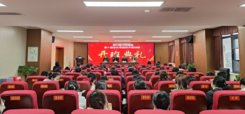 洞口县人民医院举办中长导管培训班