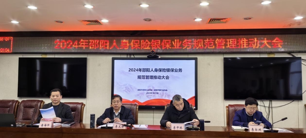 邵阳市召开人身险银保业务规范管理推进会