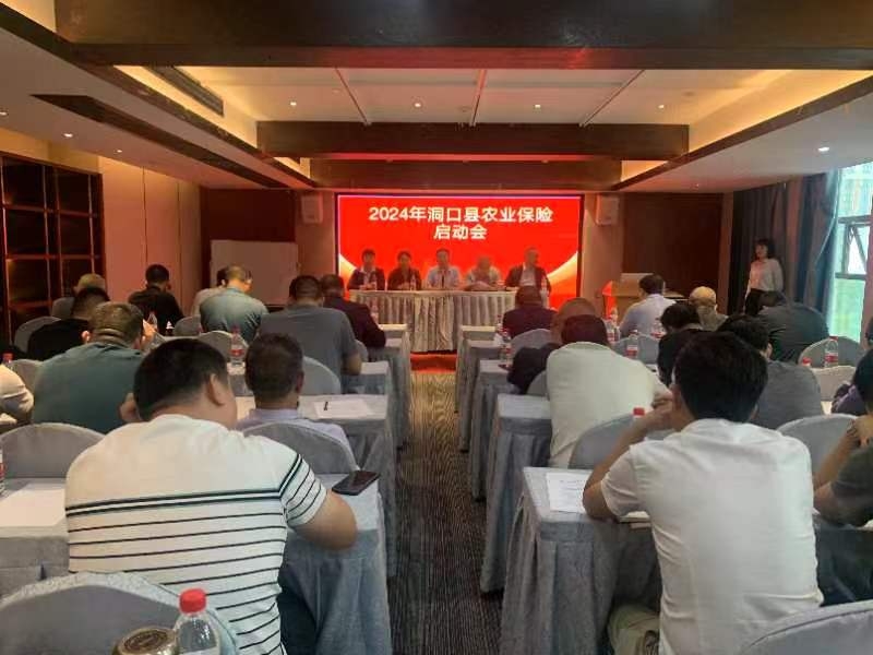 中国人寿财险洞口县支公司召开2024年农业保险启动会