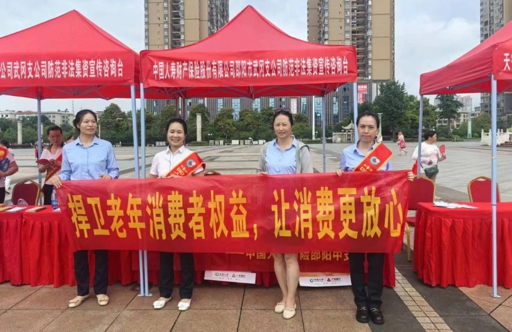 中国人寿财险武冈支公司积极参加2024年防范非法集资集中宣传日活动