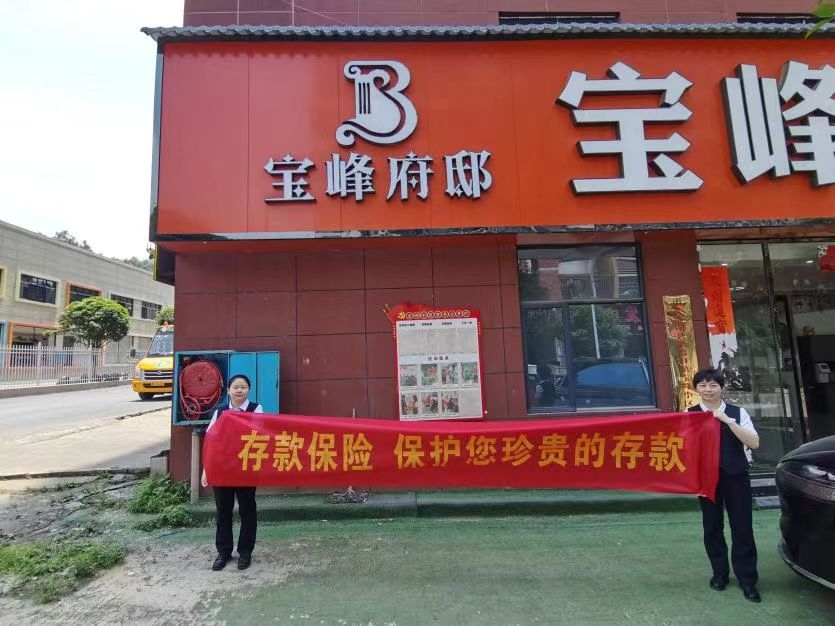 湖南银行邵阳县支行开展存款保险宣传活动