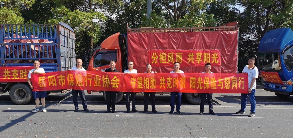 阳光产寿湖南分公司捐赠救灾物资火速驰援华容