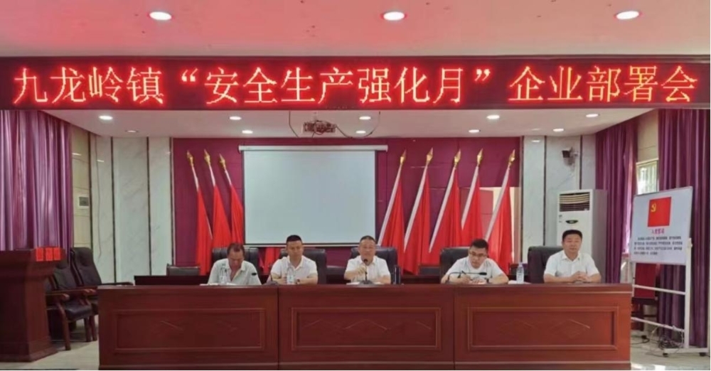 邵东市九龙岭镇召开“安全生产强化月”企业部署会暨企业负责人集体警示约谈会