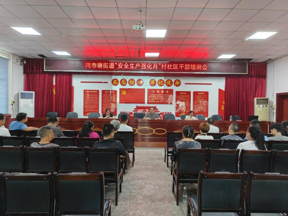 邵东市两市塘街道办事处举办村（社区）干部培训会