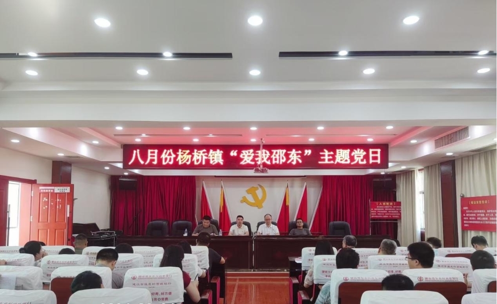 邵东市杨桥镇机关党支部开展主题党日活动