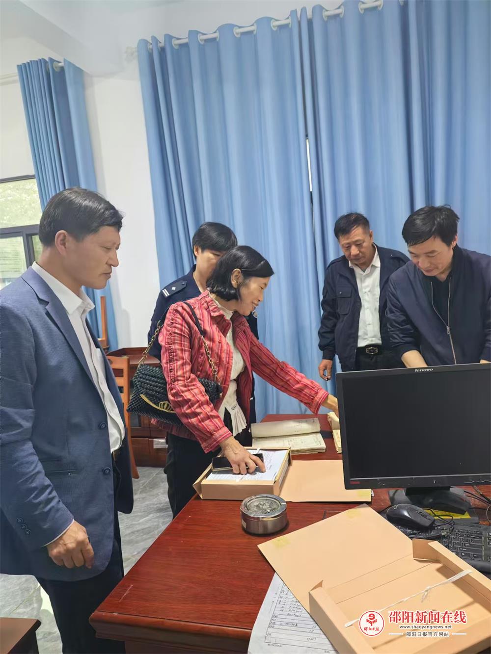 邵阳县公安局对谷洲、下花桥两个派出所档案进行验收