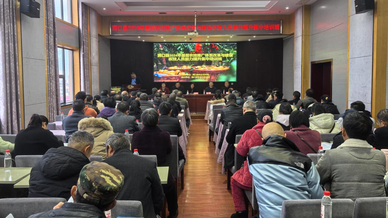 洞口县农技员和农业科技示范主体培训班培训活动侧记