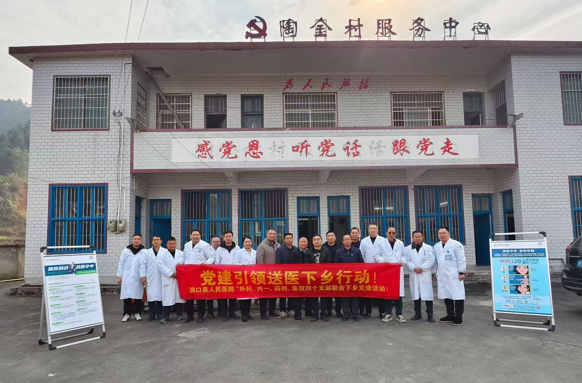 洞口县人民医院开展党建引领送医送药下乡活动