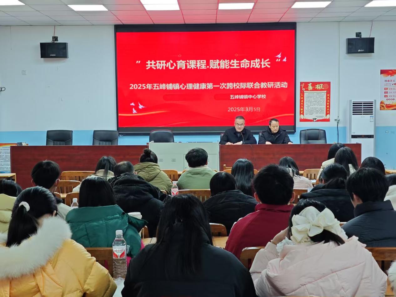 邵阳县五峰铺镇中心学校开展首届校际心理健康联合教研活动