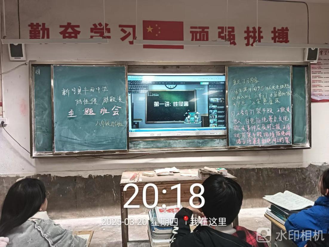 新宁县丰田中学开展主题班会活动