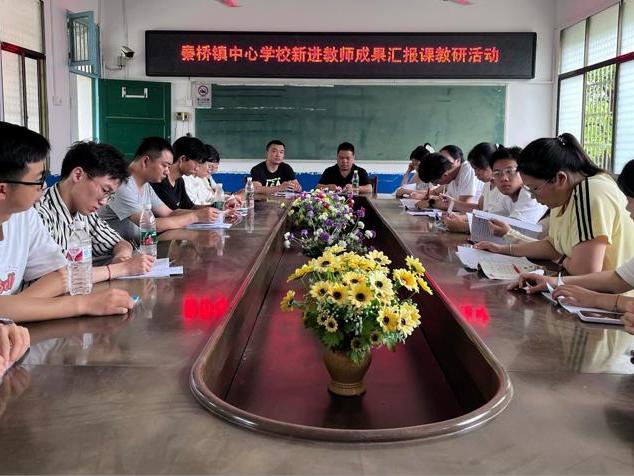 武冈市秦桥镇中心学校举办新进教师成果汇报课教研活动