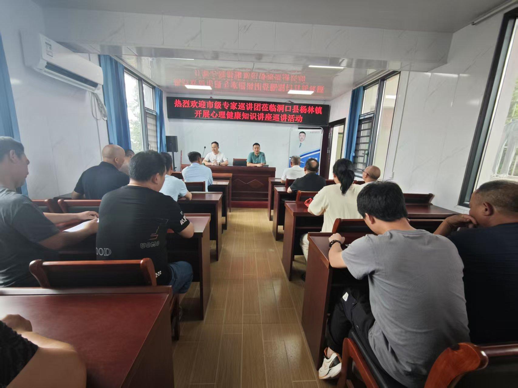 邵阳市脑科医院及精神卫生中心到洞口县杨林镇卫生院开展心理健康知识巡讲