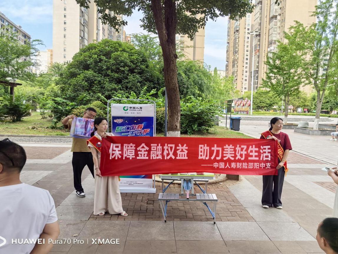中国人寿财险邵东支公司开展“守住钱袋子护好幸福家”防范非法集资宣传活动