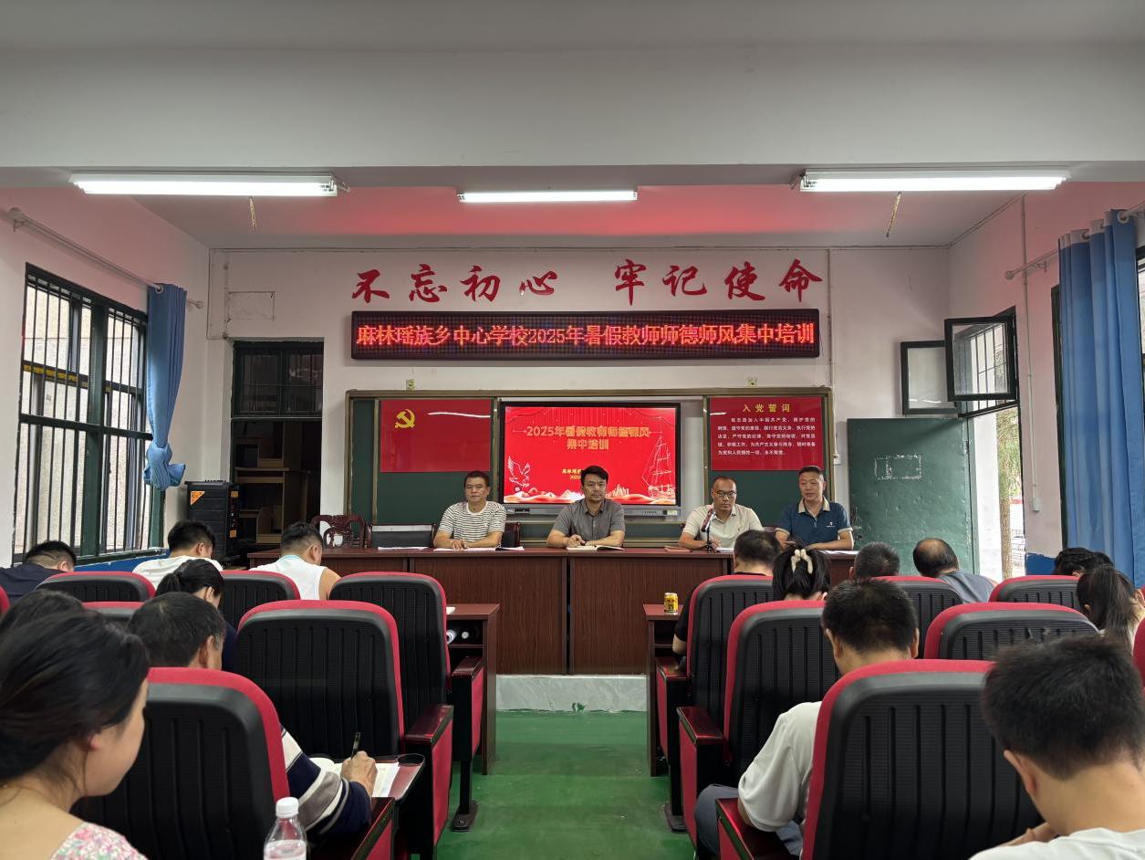 新宁县麻林瑶族乡中心学校暑期师德师风专项培训圆满结束