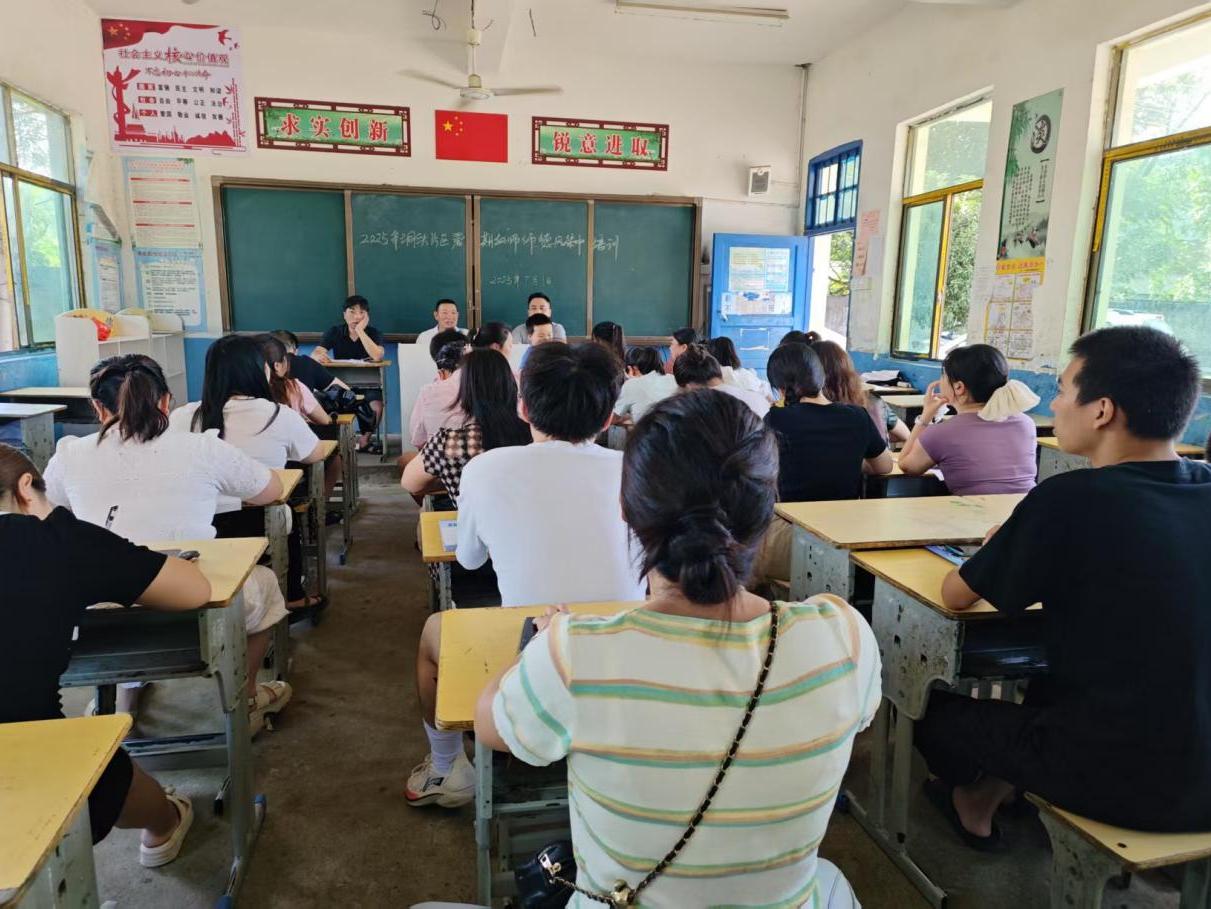 新宁县马头桥镇洞头中心小学开展教师师德师风集中培训