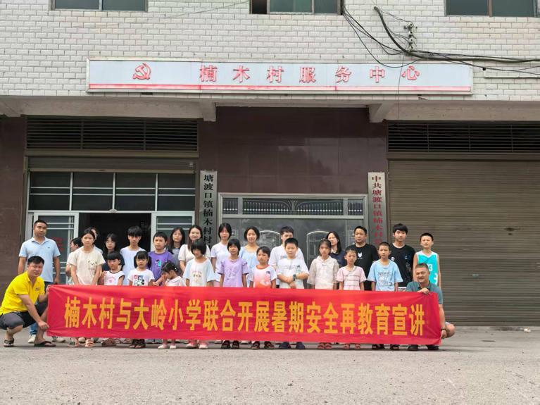 邵阳县塘渡口镇大岭小学开展暑期安全再教育宣讲活动