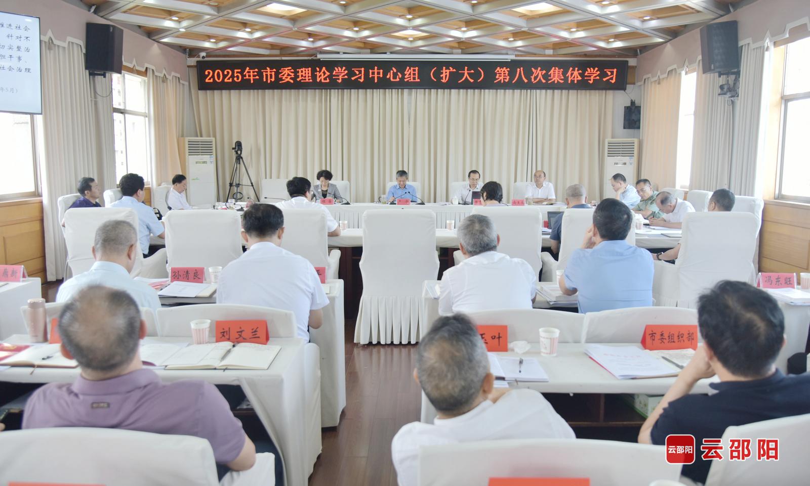 市委理论学习中心组（扩大）举行2025年第八次集体学习
