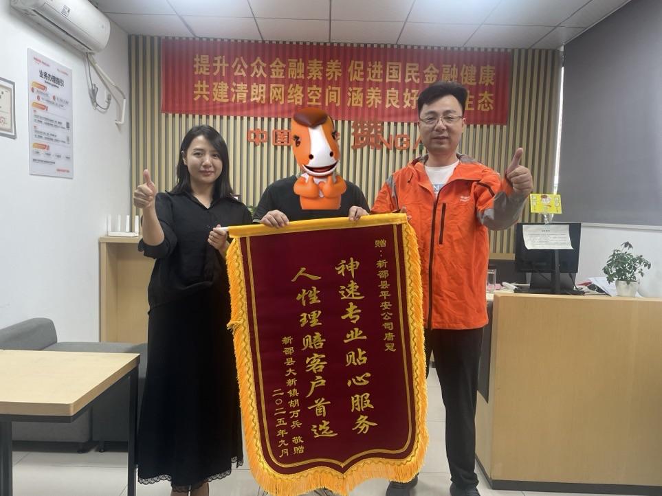 平安财险新邵支公司专业理赔获赞誉