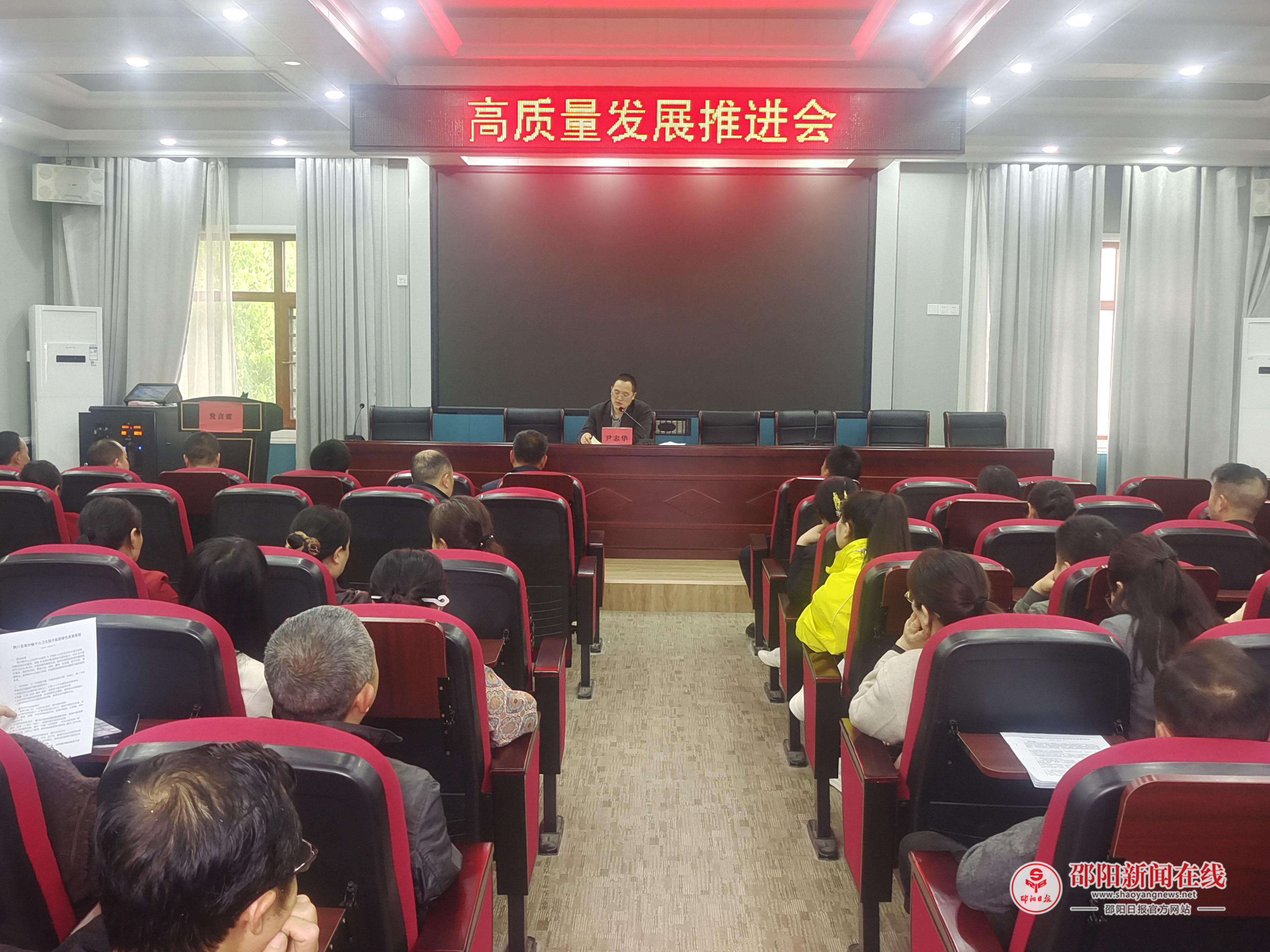 洞口县高沙镇中心卫生院召开高质量发展工作推进会