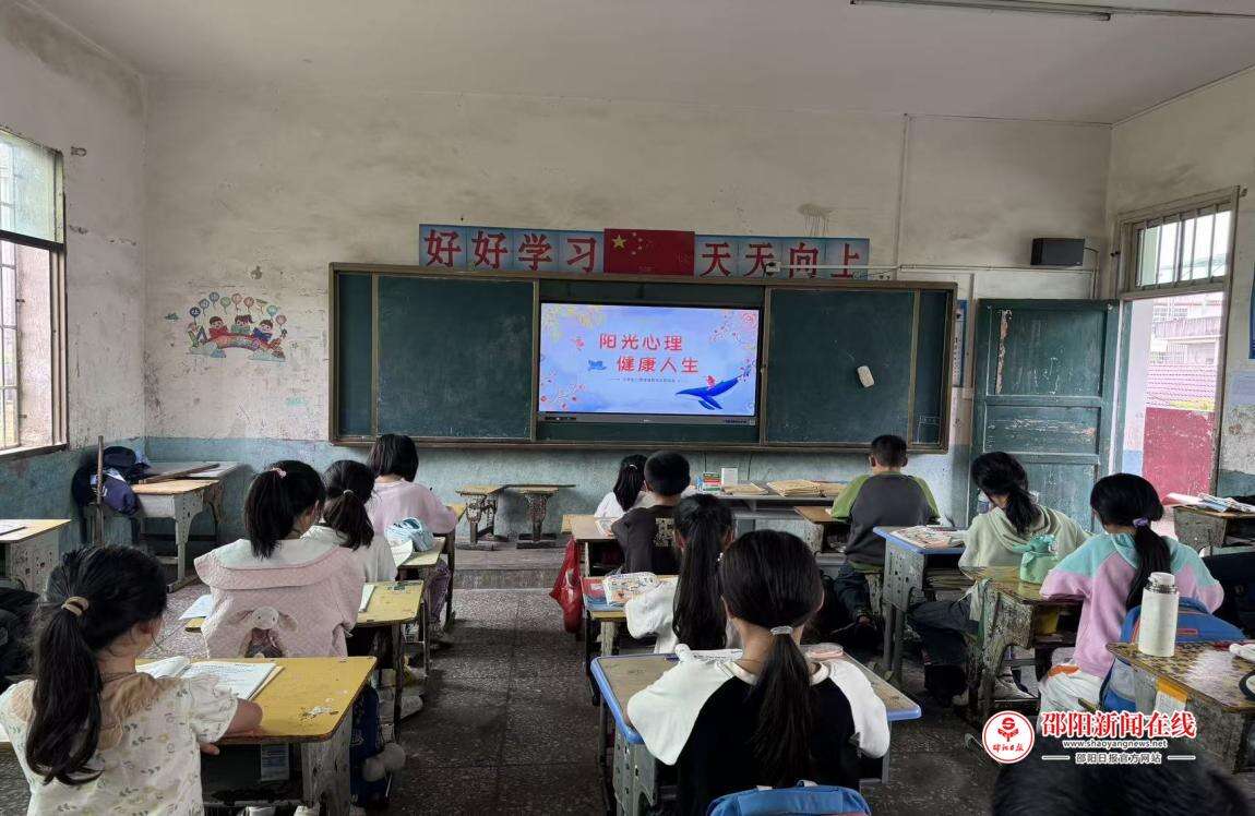 洞口县黄桥镇东林完全小学开展心理健康教育班会课