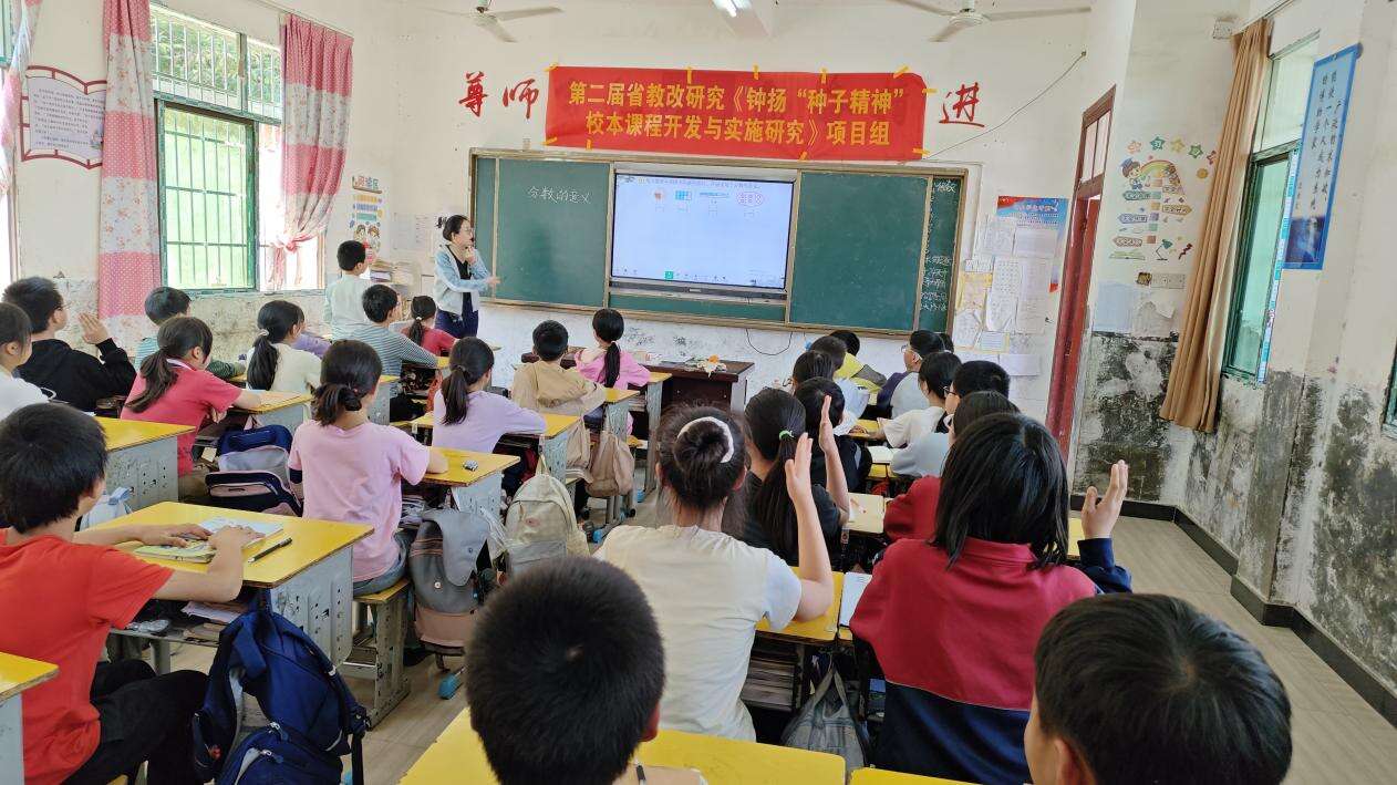 新宁县丰田乡中心小学举办省教改项目教学交流和第三次专题研讨活动