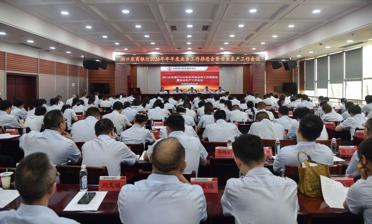 洞口农商银行召开半年度业务工作推进会暨安全生产工作会议