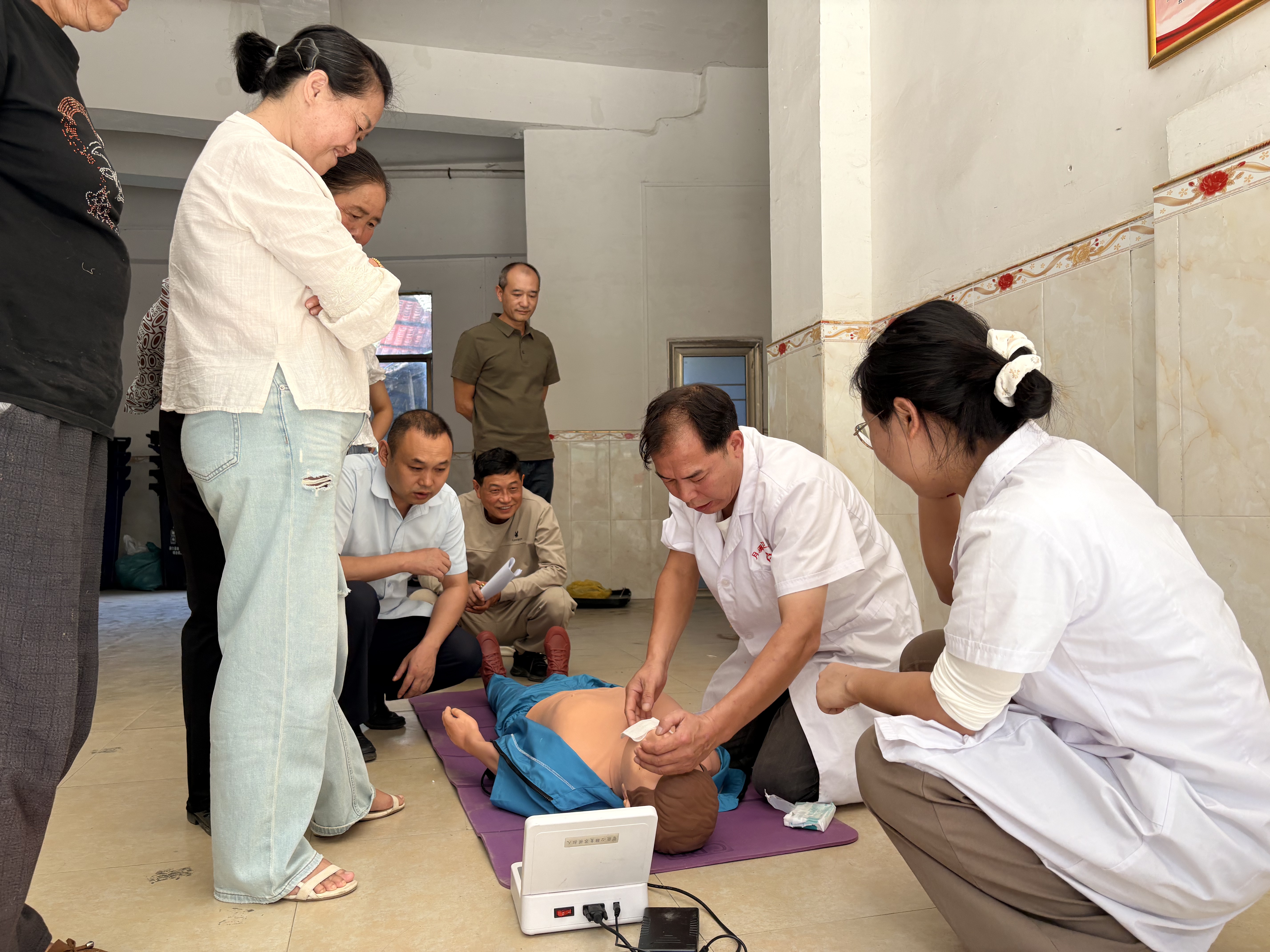 洞口县月溪镇卫生院开展急救培训暨老年健康服务活动