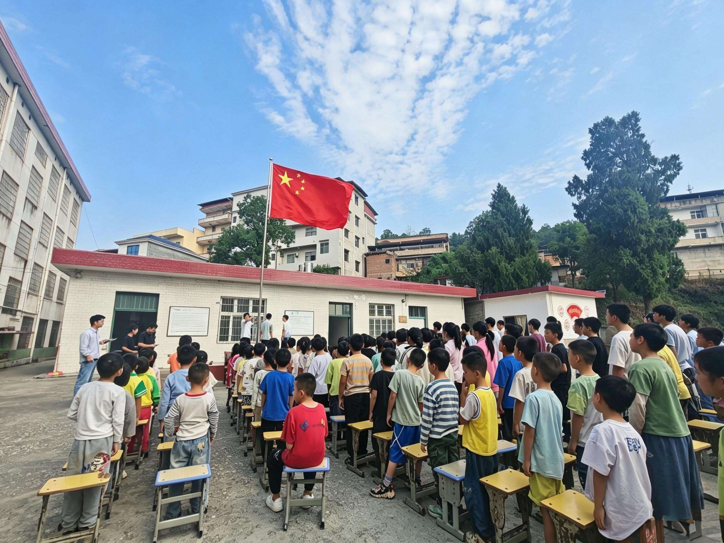 武冈市邓家铺镇双桥九年制学校举行2026年秋季开学典礼