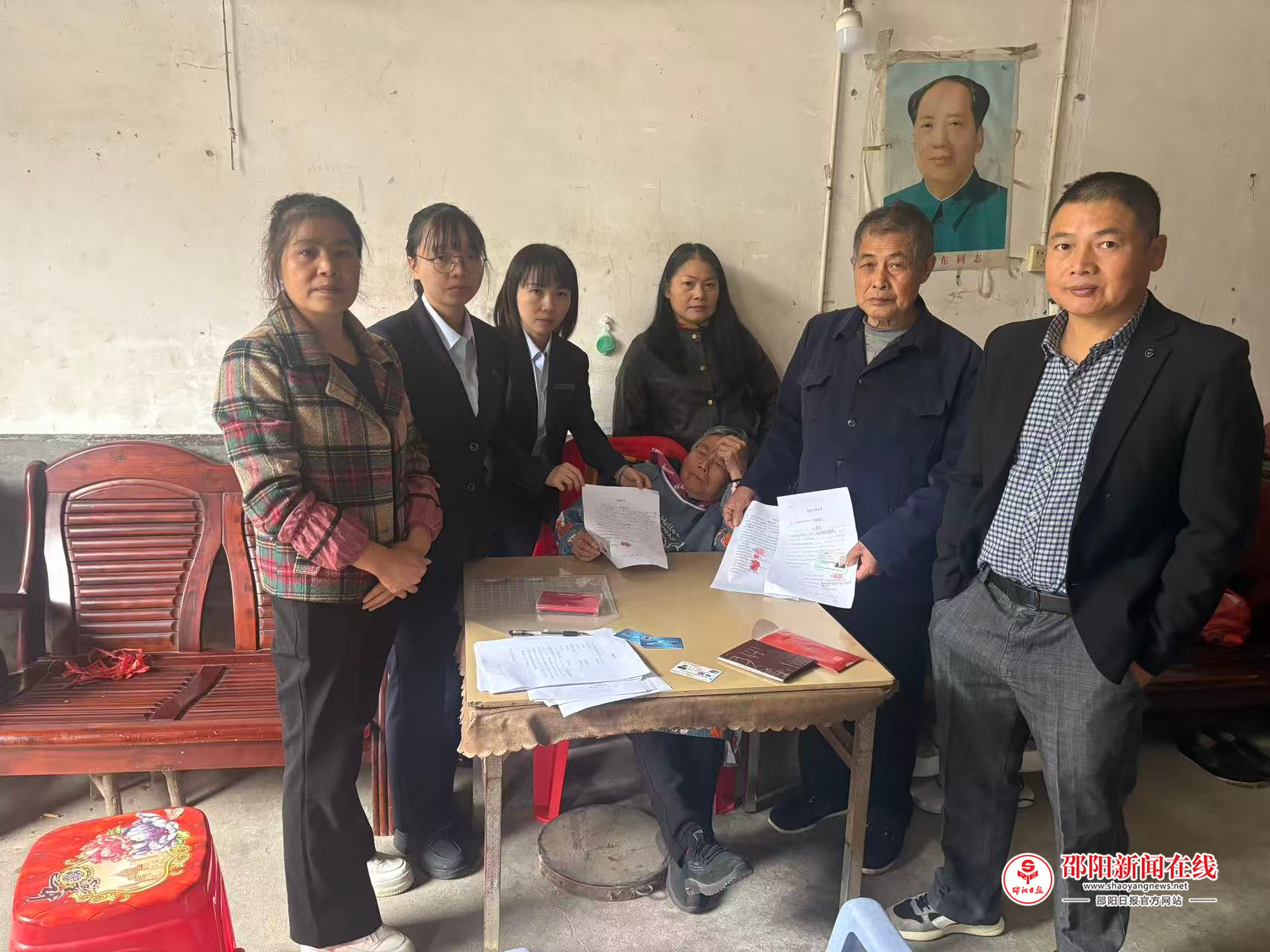 “中银99银发服务到家”中国银行新邵支行把有温度的金融服务送到群众身边